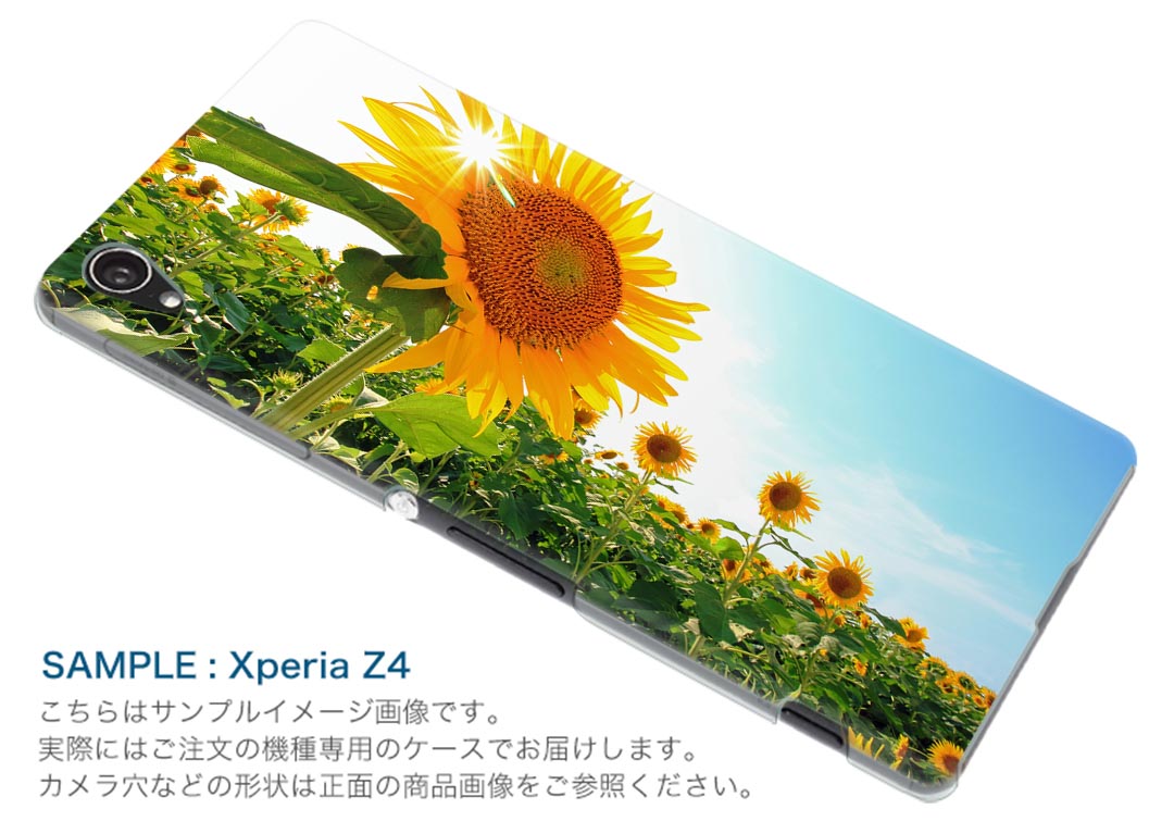 SOV36 XPERIA XZ1 エクスペリア XZ1 sov36 au エーユー スマホ カバー スマホケース スマホカバー PC ハードケース 011440 花 ひまわり 写真