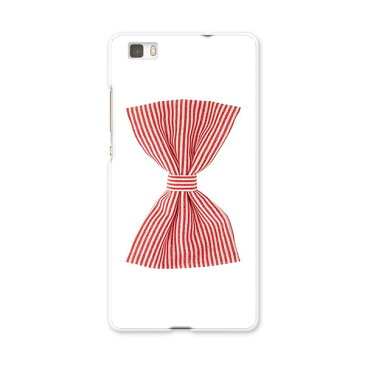 HUAWEI P8 Lite Huawei p8lite simfree SIMフリー スマホ カバー ケース スマホケース スマホカバー PC ハードケース リボン ストライプ ユニーク 000984