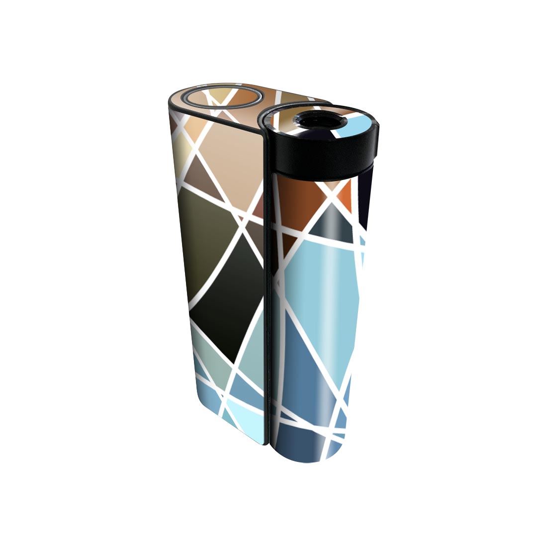 glo hyper x2 専用 デザインスキンシール 全面 フルセット カバー ケース 保護 グロー グロウ ステッカー デコ アクセサリー 電子たばこ 000486 タイル