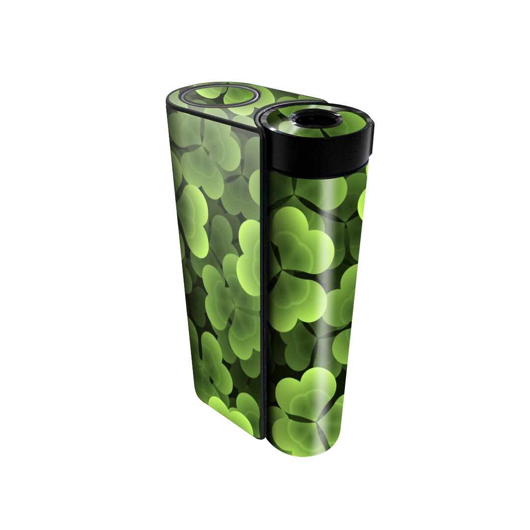 glo hyper x2 専用 デザインスキンシール 全面 フルセット カバー ケース 保護 グロー グロウ ステッカー デコ アクセサリー 電子たばこ 000713 クローバー 葉