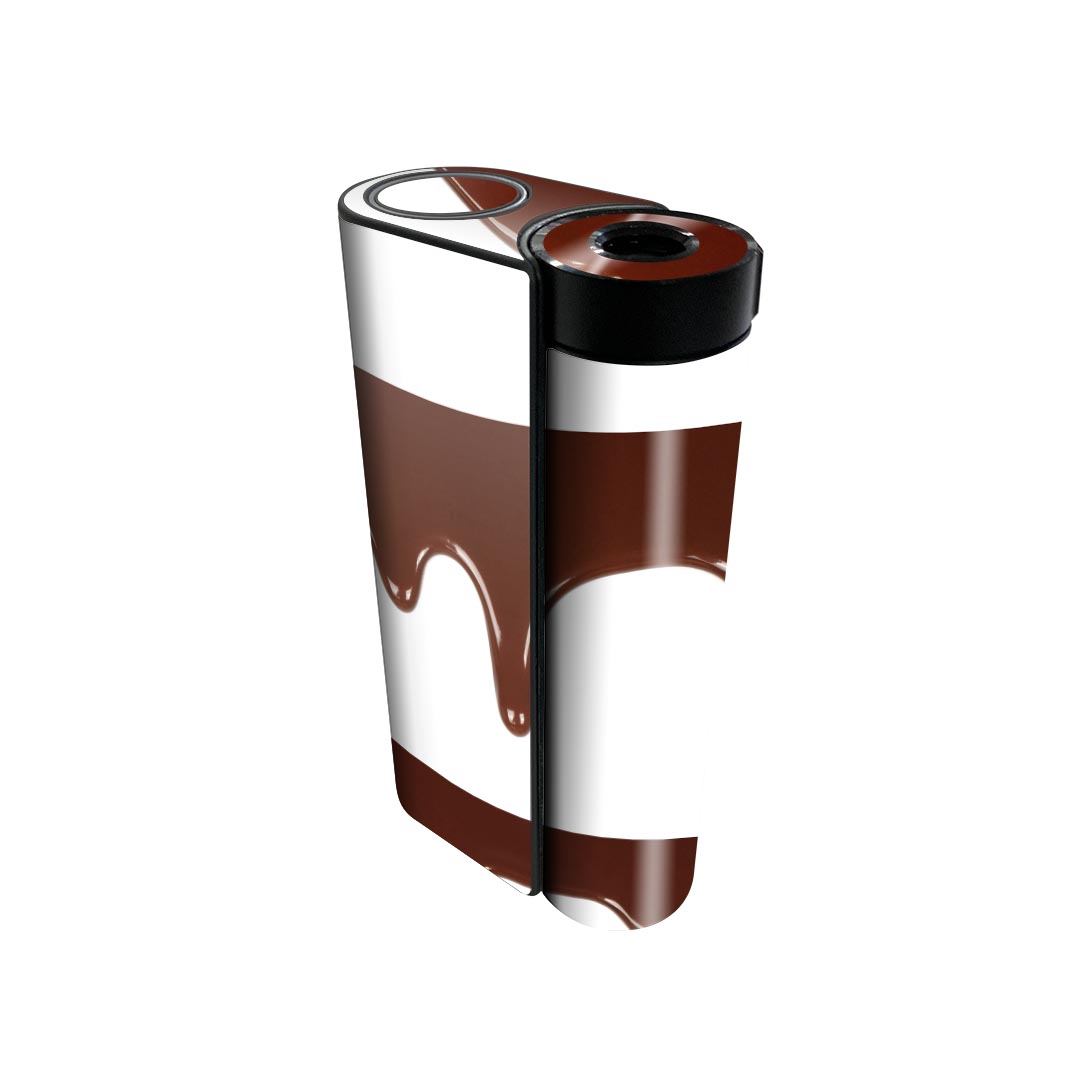 glo hyper x2 専用 デザインスキンシール 全面 フルセット カバー ケース 保護 グロー グロウ ステッカー デコ アクセサリー 電子たばこ 001006 チョコレート