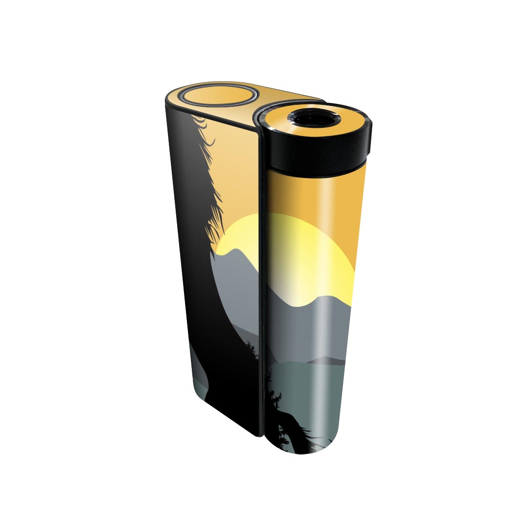 glo hyper x2 専用 デザインスキンシール 全面 フルセット カバー ケース 保護 グロー グロウ ステッカー デコ アクセサリー 電子たばこ 001142 馬　日の出　山