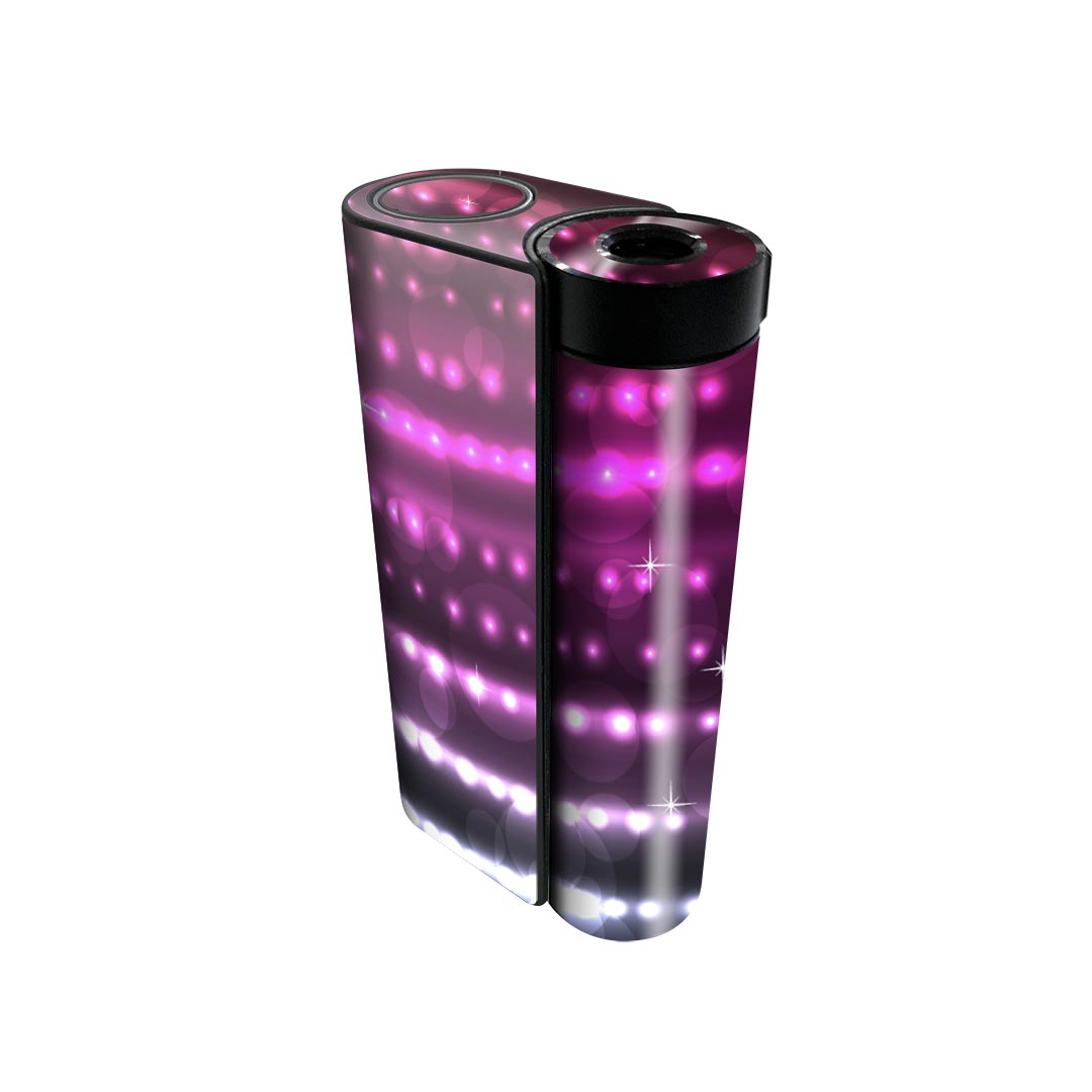 glo hyper x2 専用 デザインスキンシール 全面 フルセット カバー ケース 保護 グロー グロウ ステッカー デコ アクセサリー 電子たばこ 002102 カラフル　キラキラ