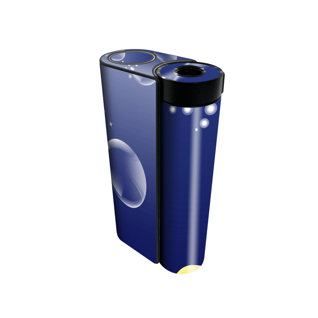 glo hyper x2 専用 デザインスキンシール 全面 フルセット カバー ケース 保護 グロー グロウ ステッカー デコ アクセサリー 電子たばこ 002221 花 黄色 シャボン玉