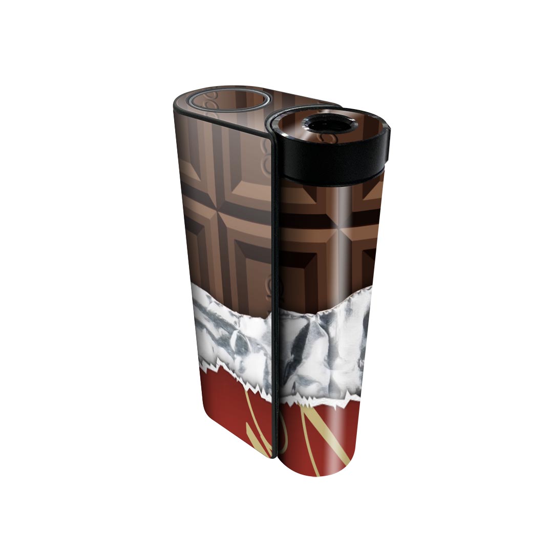 glo hyper x2 専用 デザインスキンシール 全面 フルセット カバー ケース 保護 グロー グロウ ステッカー デコ アクセサリー 電子たばこ 002443 チョコレート ブラウン