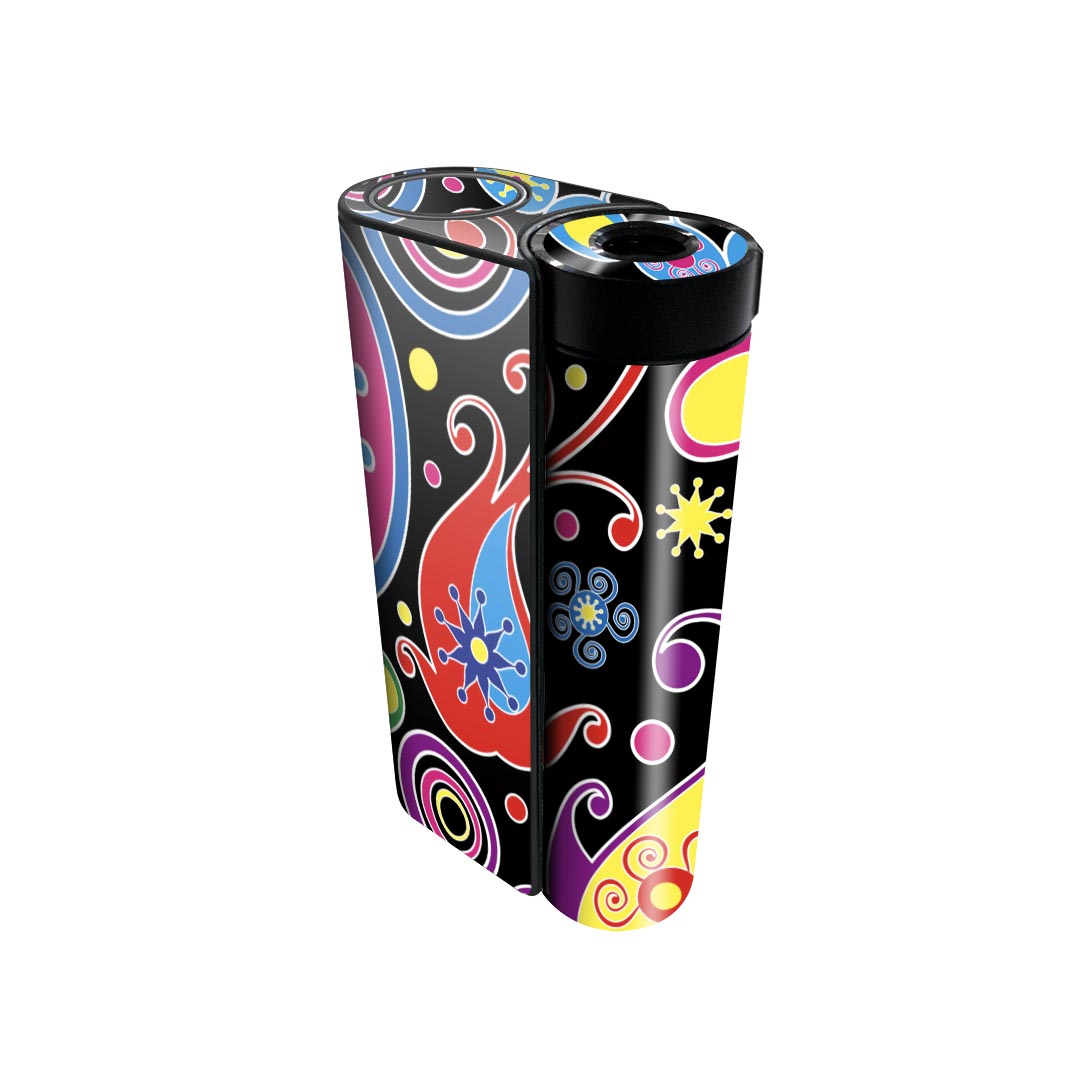 glo hyper x2 専用 デザインスキンシール 全面 フルセット カバー ケース 保護 グロー グロウ ステッカー デコ アクセサリー 電子たばこ 003722 花　　カラフル