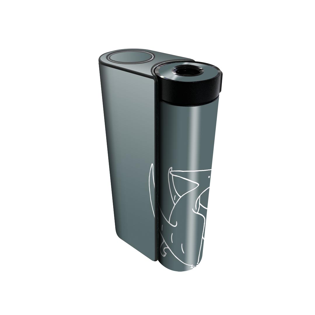 glo hyper x2 専用 デザインスキンシール 全面 フルセット カバー ケース 保護 グロー グロウ ステッカー デコ アクセサリー 電子たばこ 020795 マスクデザイン 恐竜 プテラノドン