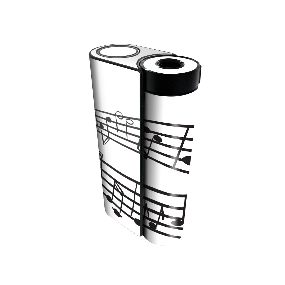 glo hyper x2 専用 デザインスキンシール 全面 フルセット カバー ケース 保護 グロー グロウ ステッカー デコ アクセサリー 電子たばこ 020834 マスクデザイン 音楽 音符