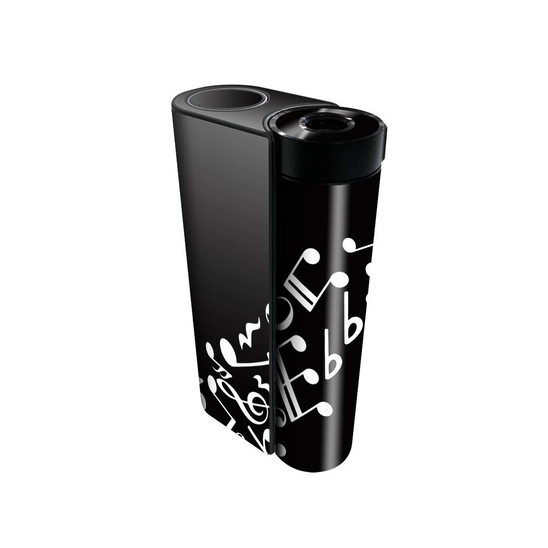 glo hyper x2 専用 デザインスキンシール 全面 フルセット カバー ケース 保護 グロー グロウ ステッカー デコ アクセサリー 電子たばこ 020837 マスクデザイン 音楽 音符