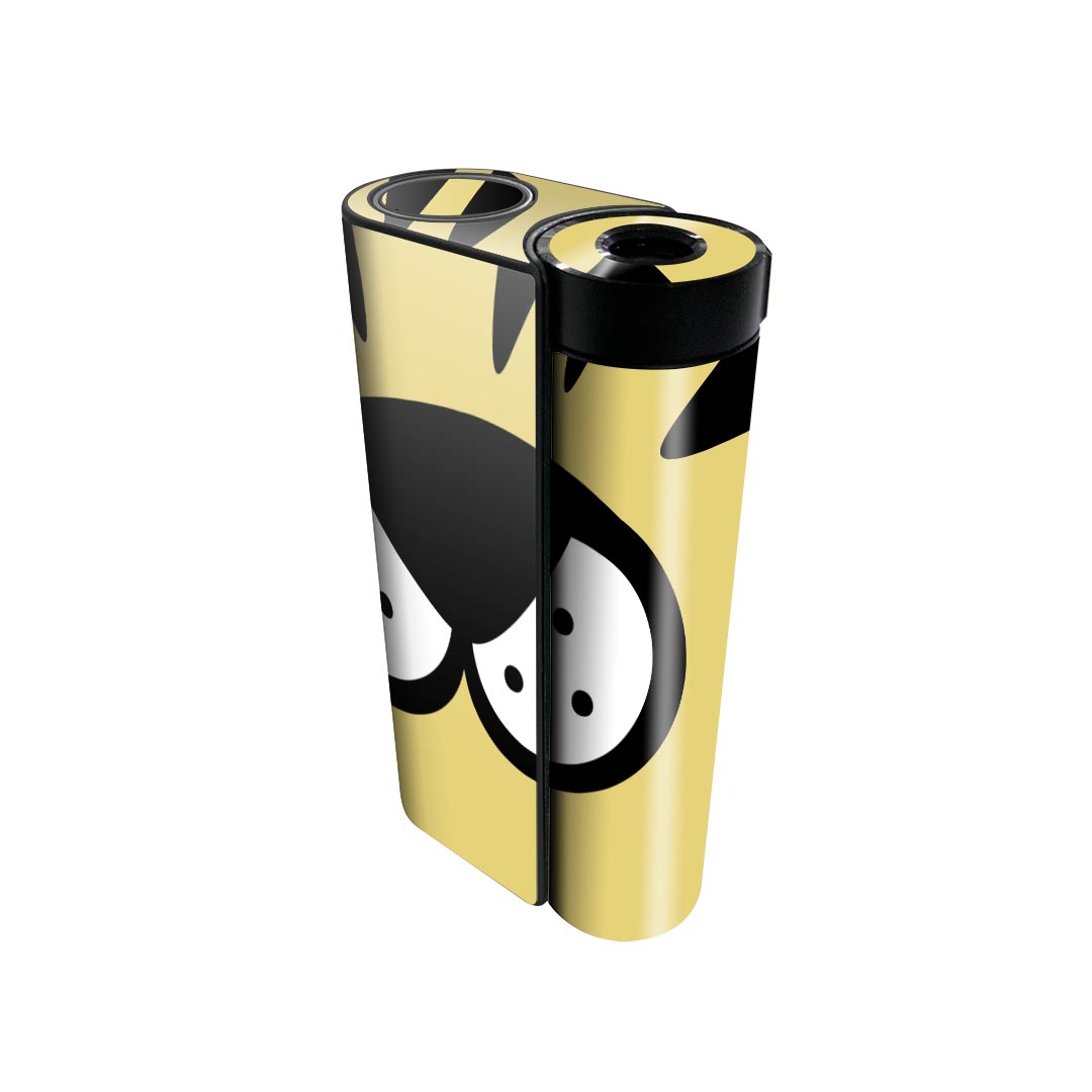 glo hyper x2 専用 デザインスキンシール 全面 フルセット カバー ケース 保護 グロー グロウ ステッカー デコ アクセサリー 電子たばこ 020874 マスクデザイン 面白 とら トラ