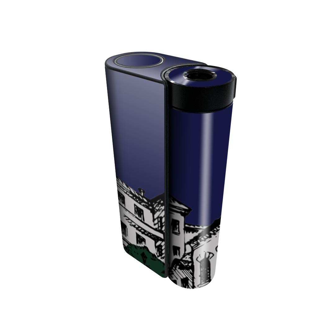 glo hyper x2 専用 デザインスキンシール 全面 フルセット カバー ケース 保護 グロー グロウ ステッカー デコ アクセサリー 電子たばこ 022936 イラスト　風景　街並み