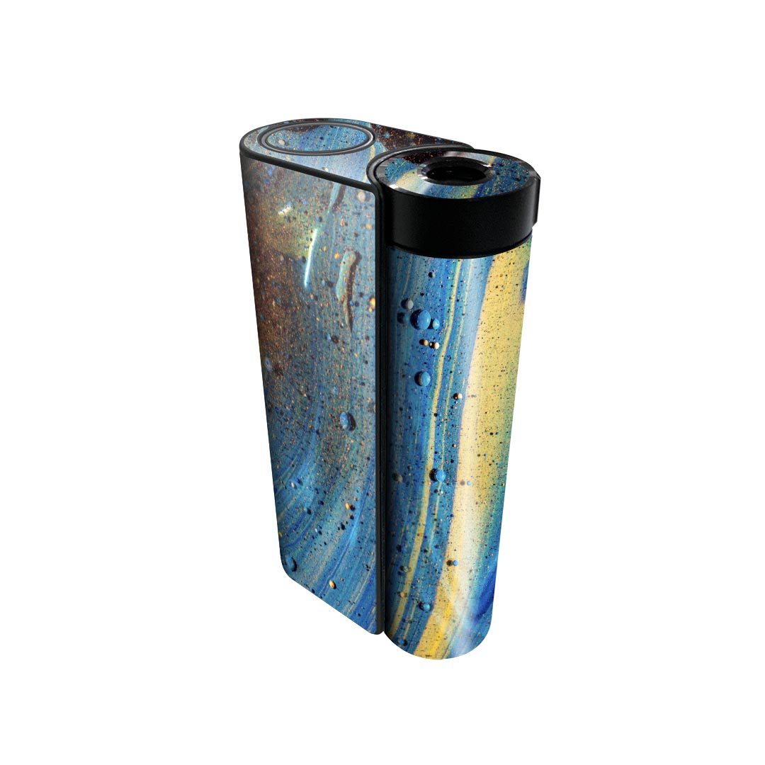 glo hyper x2 専用 デザインスキンシール 全面 フルセット カバー ケース 保護 グロー グロウ ステッカー デコ アクセサリー 電子たばこ 023153 ペイント　柄