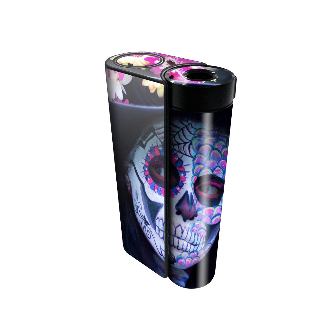 glo hyper x2 専用 デザインスキンシール 全面 フルセット カバー ケース 保護 グロー グロウ ステッカー デコ アクセサリー 電子たばこ 023197 ハロウィン　死者の日　花