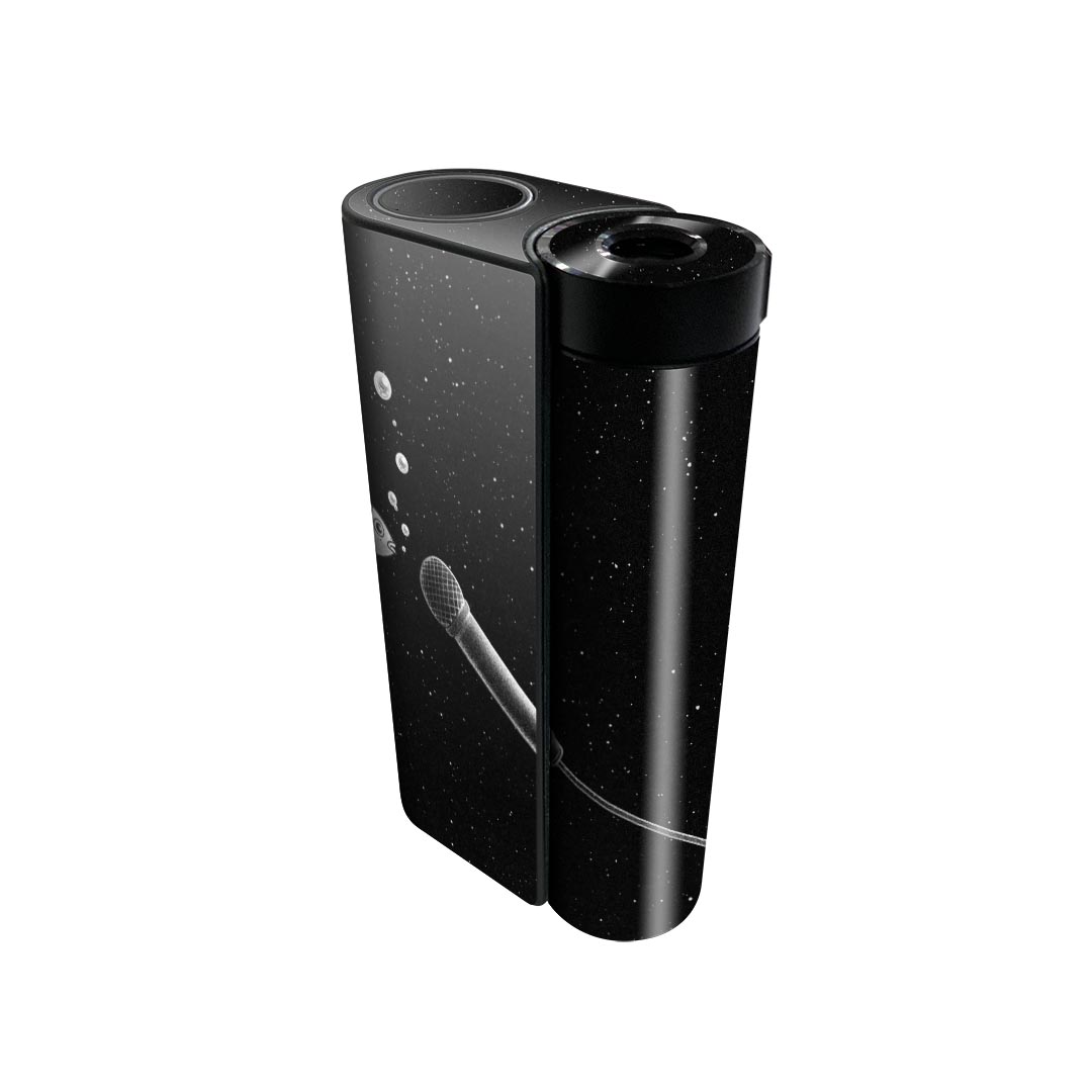 glo hyper x2 専用 デザインスキンシール 全面 フルセット カバー ケース 保護 グロー グロウ ステッカー デコ アクセサリー 電子たばこ 023263 魚　マイク　音楽