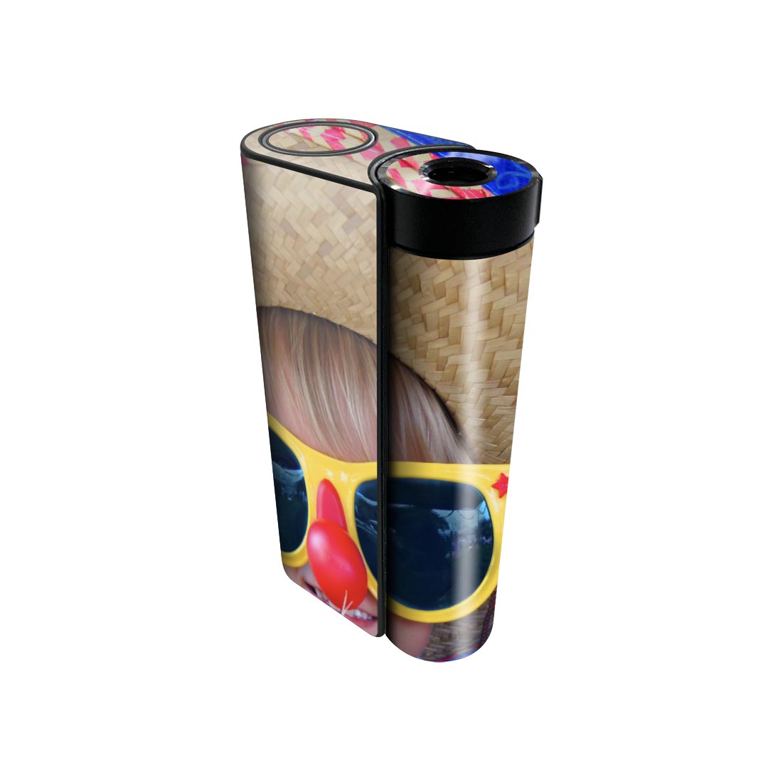 glo hyper x2 専用 デザインスキンシール 全面 フルセット カバー ケース 保護 グロー グロウ ステッカー デコ アクセサリー 電子たばこ 023380 人物 ピエロ サングラス