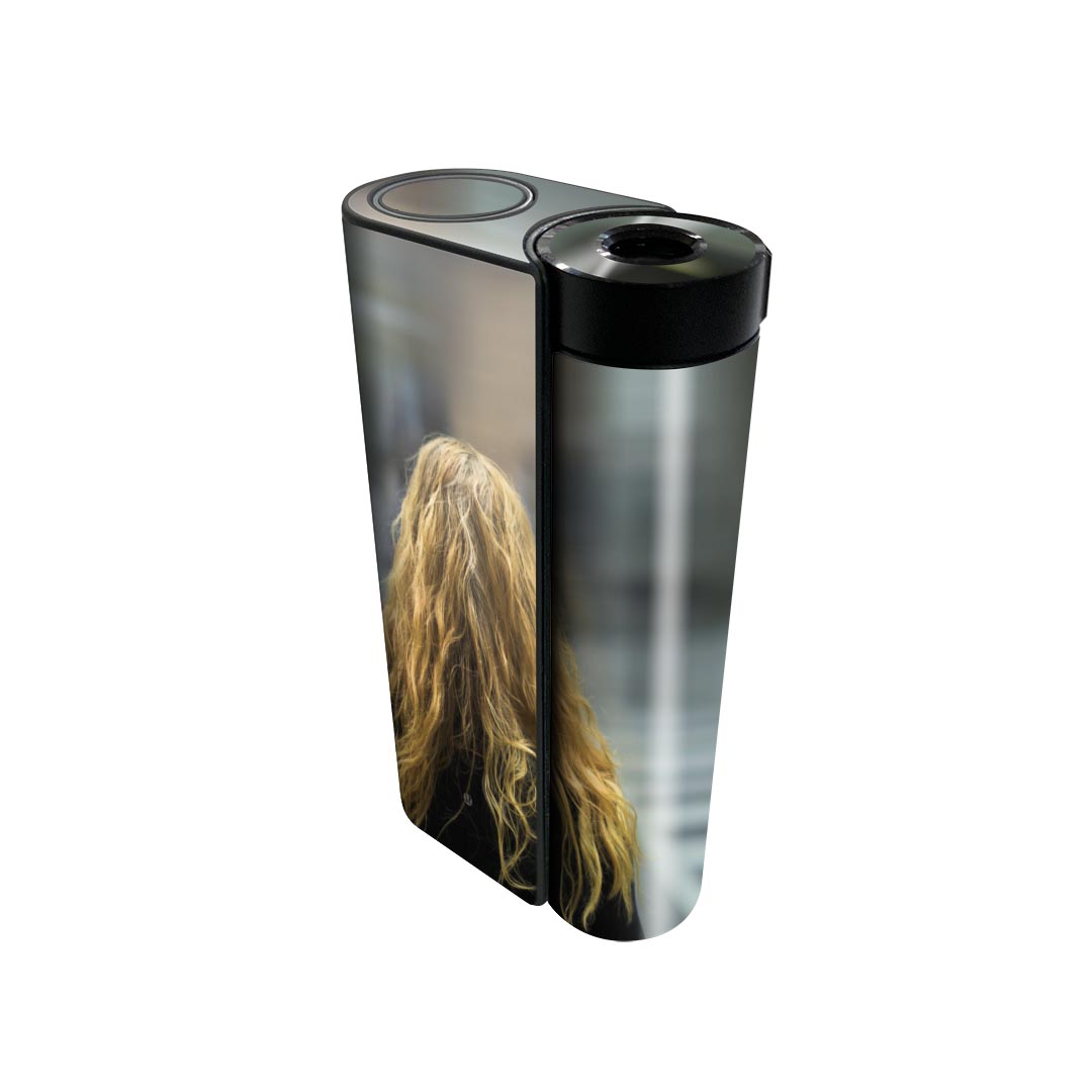 glo hyper x2 専用 デザインスキンシール 全面 フルセット カバー ケース 保護 グロー グロウ ステッカー デコ アクセサリー 電子たばこ 023390 人物　女性　写真