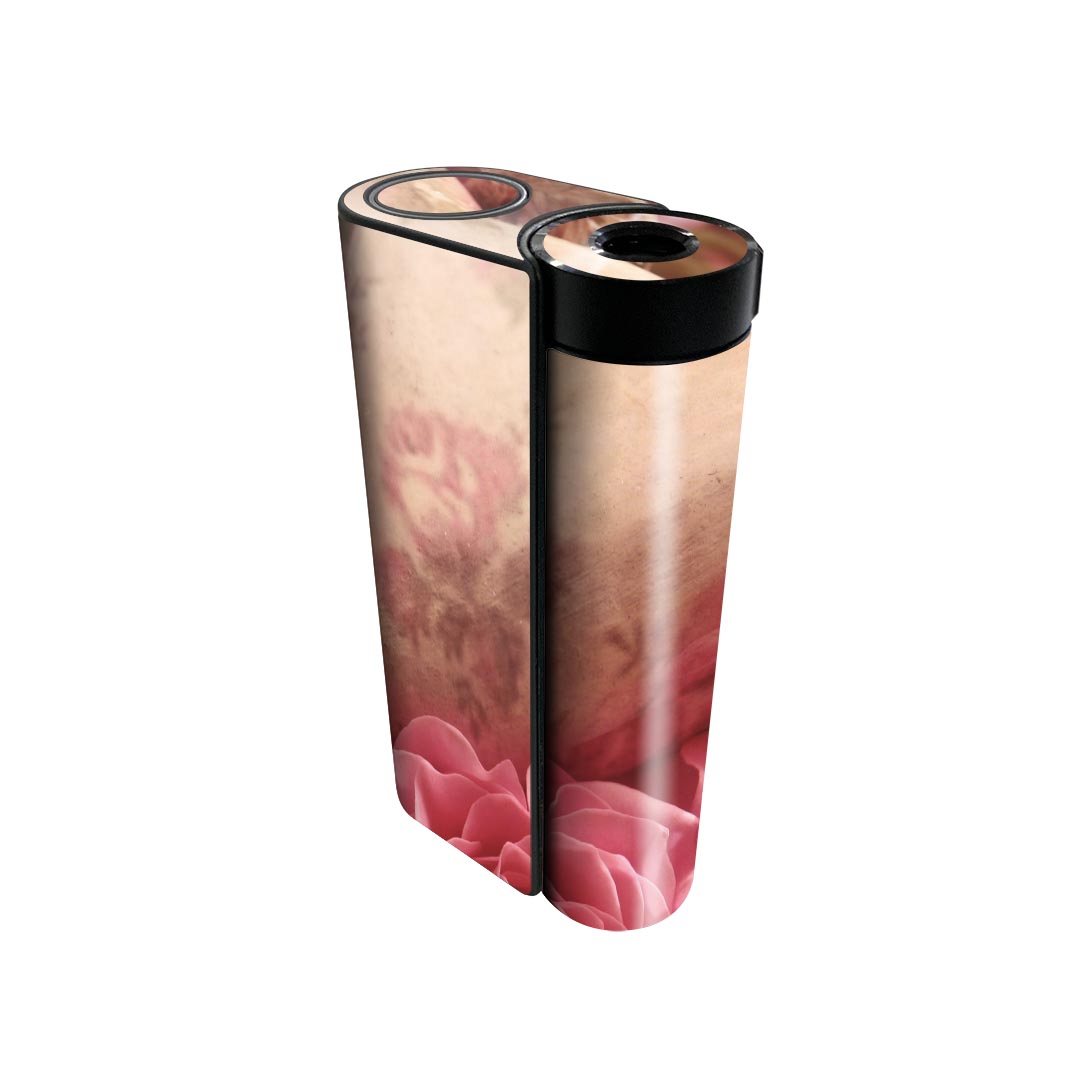 glo hyper x2 専用 デザインスキンシール 全面 フルセット カバー ケース 保護 グロー グロウ ステッカー デコ アクセサリー 電子たばこ 023749 花　フラワー　ハート