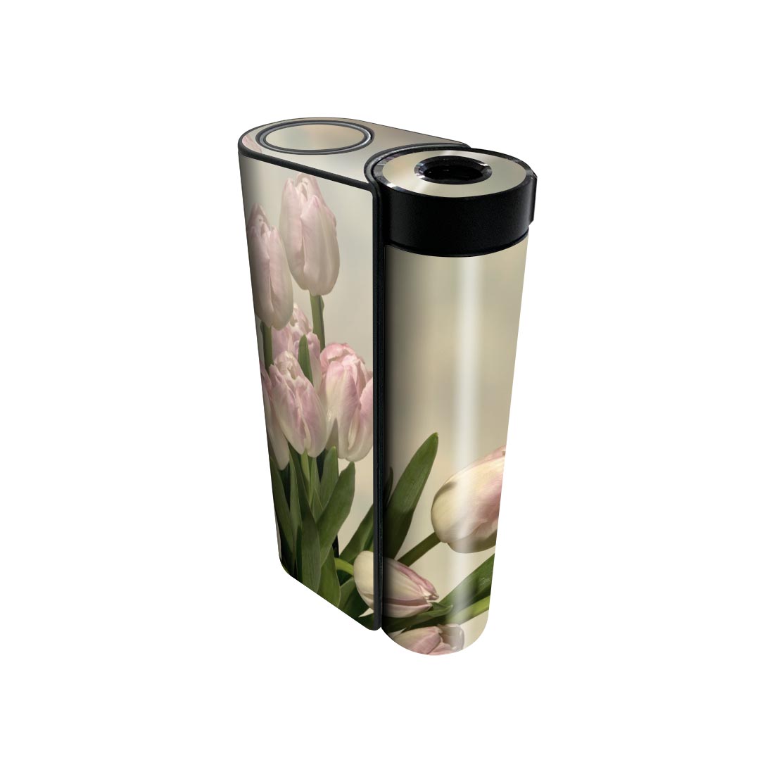 glo hyper x2 専用 デザインスキンシール 全面 フルセット カバー ケース 保護 グロー グロウ ステッカー デコ アクセサリー 電子たばこ 023912 花 フラワー チューリップ