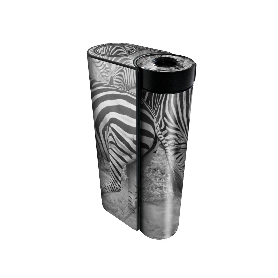 glo hyper x2 専用 デザインスキンシール 全面 フルセット カバー ケース 保護 グロー グロウ ステッカー デコ アクセサリー 電子たばこ 023996 しまうま　動物　写真