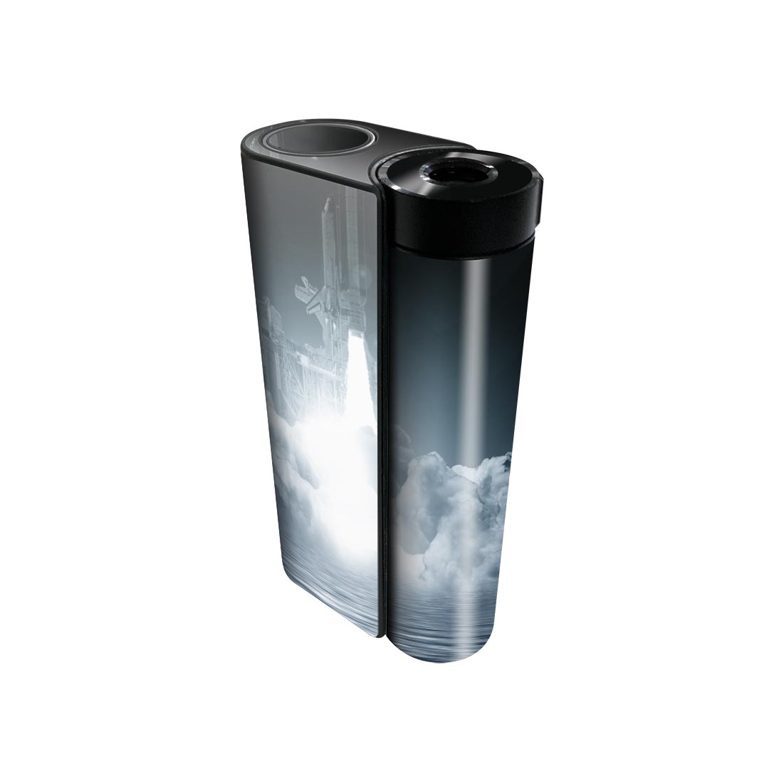 glo hyper x2 専用 デザインスキンシール 全面 フルセット カバー ケース 保護 グロー グロウ ステッカー デコ アクセサリー 電子たばこ 025631 宇宙　スペースシャトル　写真