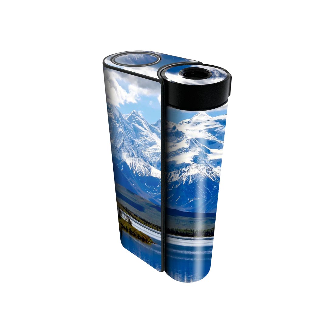 glo hyper x2 専用 デザインスキンシール 全面 フルセット カバー ケース 保護 グロー グロウ ステッカー デコ アクセサリー 電子たばこ 025721 景色　雲　山　空