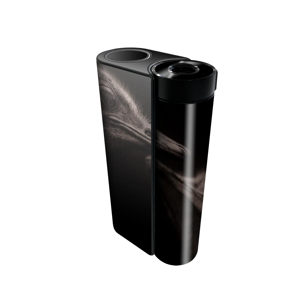glo hyper x2 専用 デザインスキンシール 全面 フルセット カバー ケース 保護 グロー グロウ ステッカー デコ アクセサリー 電子たばこ 025950 動物　鳥　ダチョウ