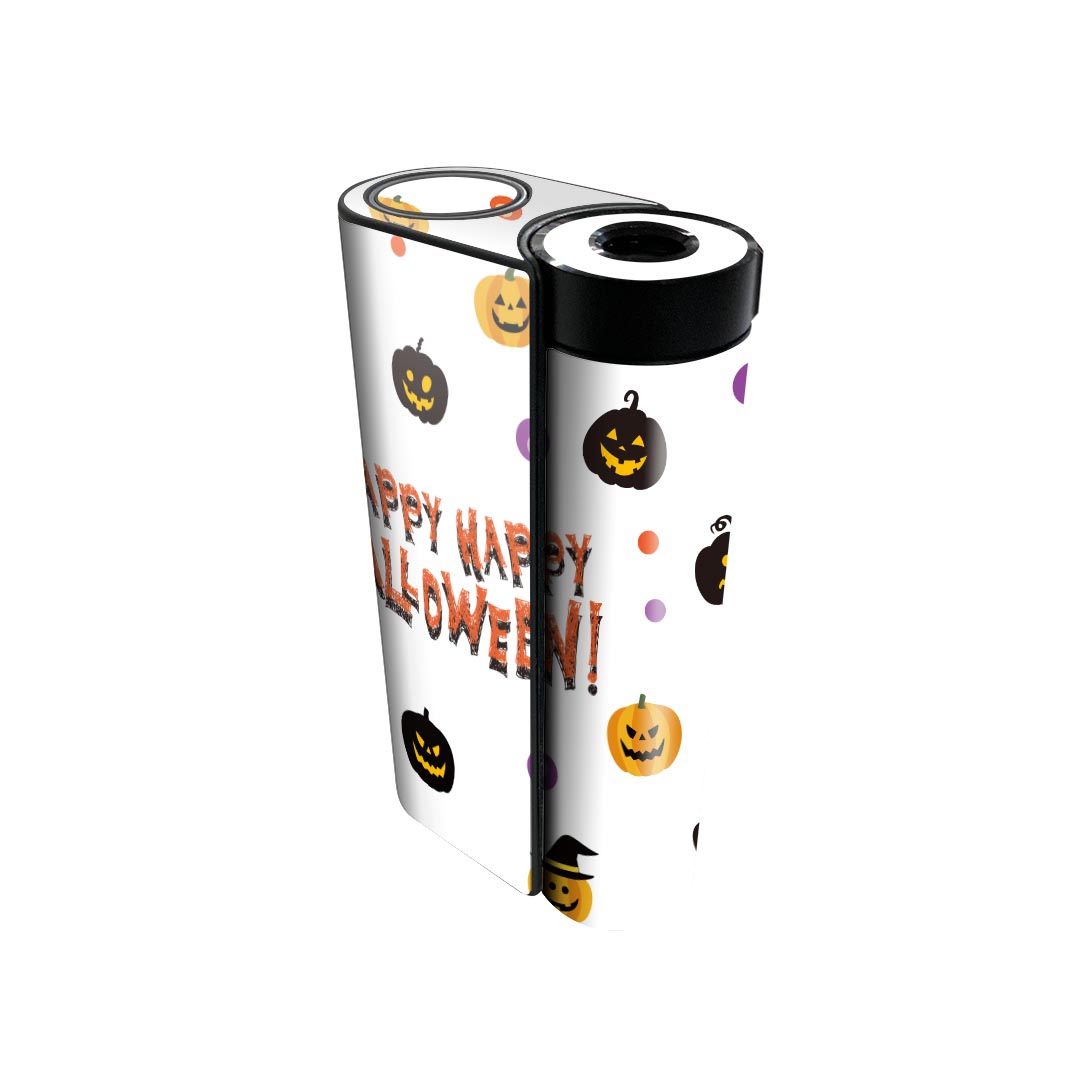 glo hyper x2 専用 デザインスキンシール 全面 フルセット カバー ケース 保護 グロー グロウ ステッカー デコ アクセサリー 電子たばこ 026141 ハロウィン かぼちゃ　かわいい　Halloween