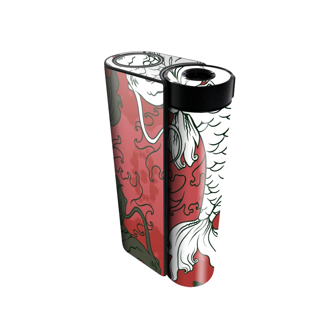 glo hyper x2 専用 デザインスキンシール 全面 フルセット カバー ケース 保護 グロー グロウ ステッカー デコ アクセサリー 電子たばこ 026178 鯉　日本　和　魚