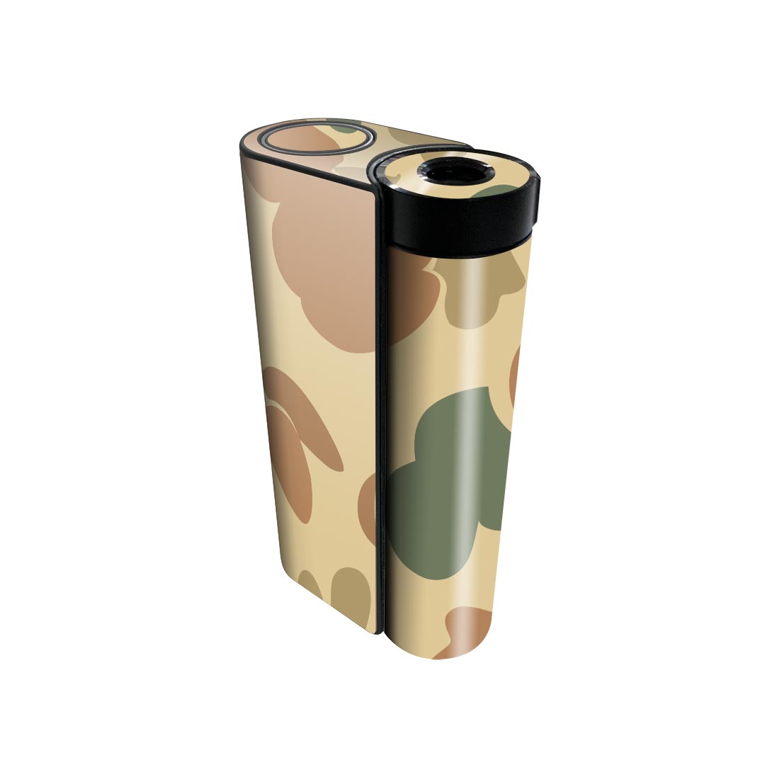 glo hyper x2 専用 デザインスキンシール 全面 フルセット カバー ケース 保護 グロー グロウ ステッカー デコ アクセサリー 電子たばこ 004353 迷彩　カモフラ　模様