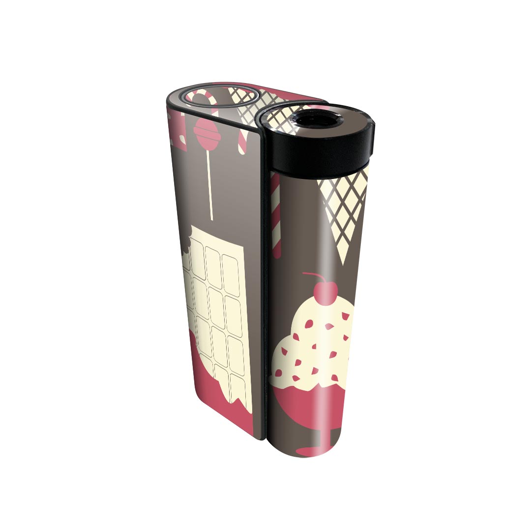 商品特徴・貼るだけでかんたん着せ替え、glo hyperx2 専用デザインスキンシール・高精細プリントで写真と遜色のない仕上がり！半光沢シートでしっとりツヤのある表現力・正面に加え、天面・底面シールがセットで一体感アップ！・ちょっとしたすり...