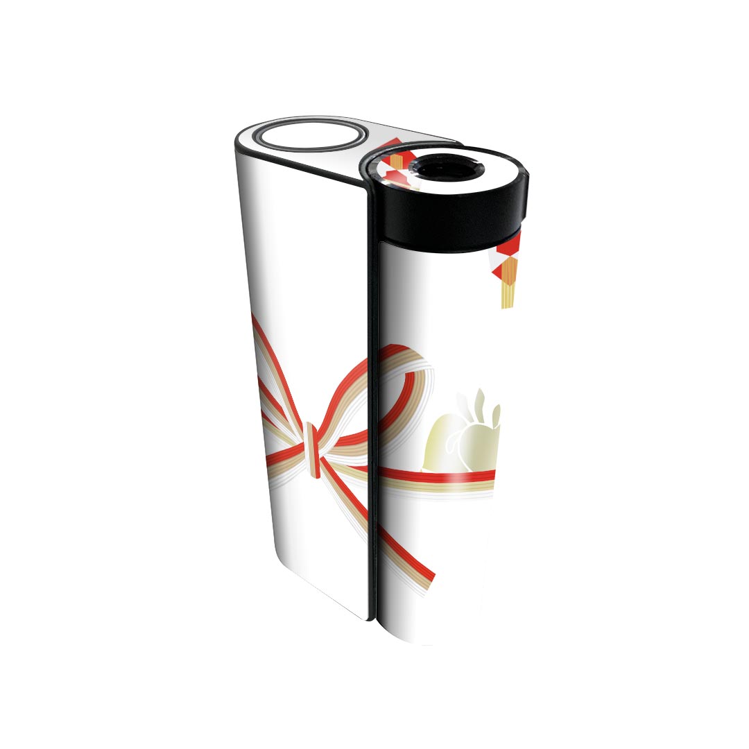 glo hyper x2 専用 デザインスキンシール 全面 フルセット カバー ケース 保護 グロー グロウ ステッカー デコ アクセサリー 電子たばこ 005992 花　　リボン