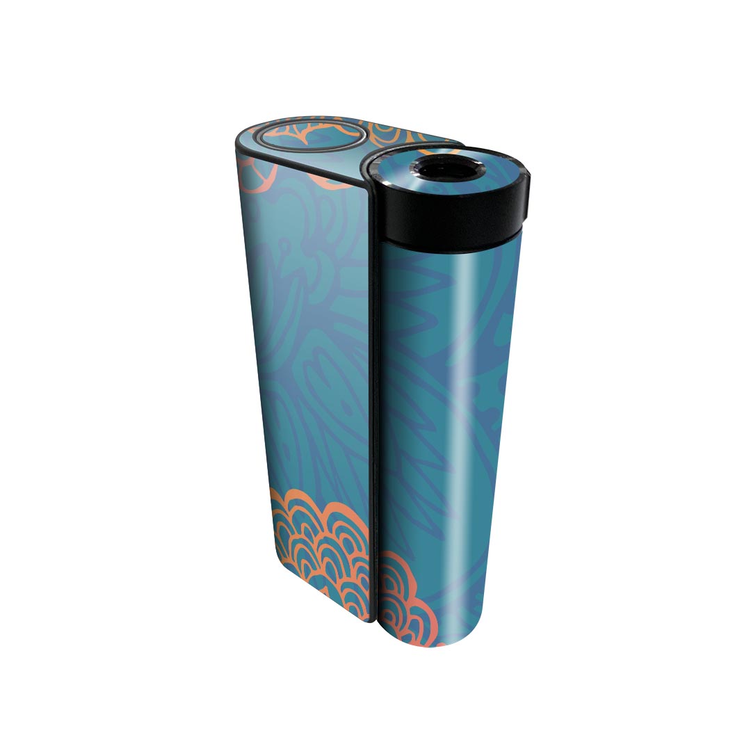 glo hyper x2 専用 デザインスキンシール 全面 フルセット カバー ケース 保護 グロー グロウ ステッカー デコ アクセサリー 電子たばこ 006172 花　　模様