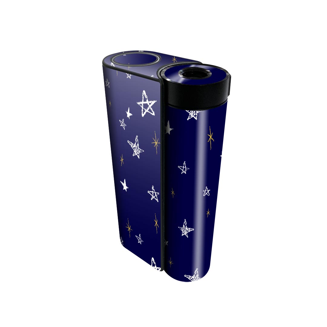 glo hyper x2 専用 デザインスキンシール 全面 フルセット カバー ケース 保護 グロー グロウ ステッカー デコ アクセサリー 電子たばこ 006537 星　スター　模様