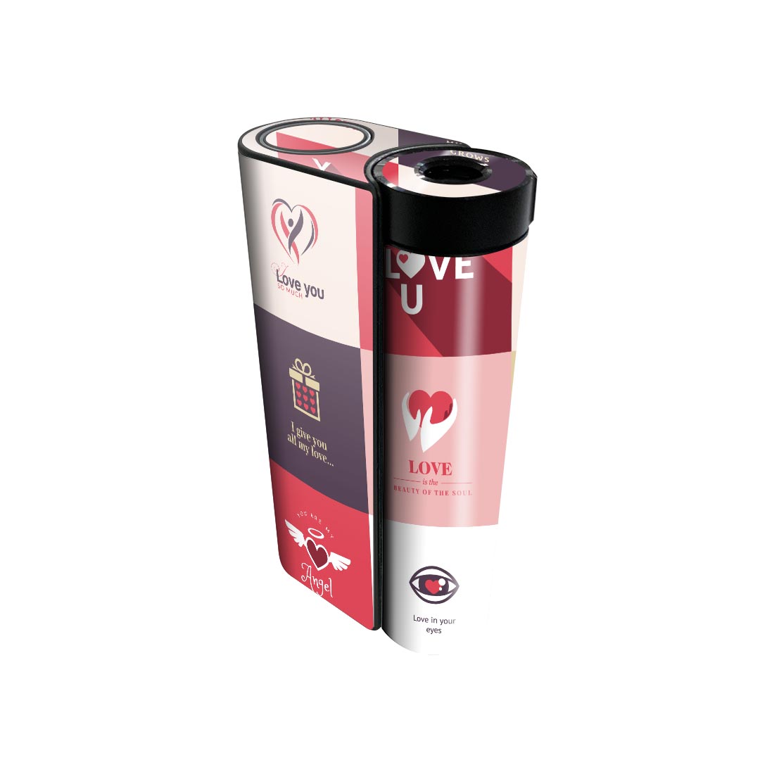 商品特徴・貼るだけでかんたん着せ替え、glo hyperx2 専用デザインスキンシール・高精細プリントで写真と遜色のない仕上がり！半光沢シートでしっとりツヤのある表現力・正面に加え、天面・底面シールがセットで一体感アップ！・ちょっとしたすり...