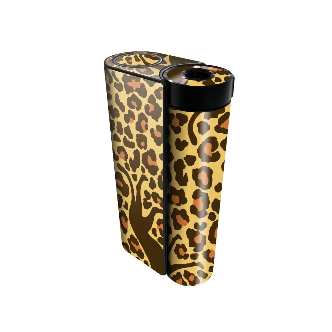 glo hyper x2 専用 デザインスキンシール 全面 フルセット カバー ケース 保護 グロー グロウ ステッカー デコ アクセサリー 電子たばこ 006797 アニマル 動物　ヒョウ柄　模様