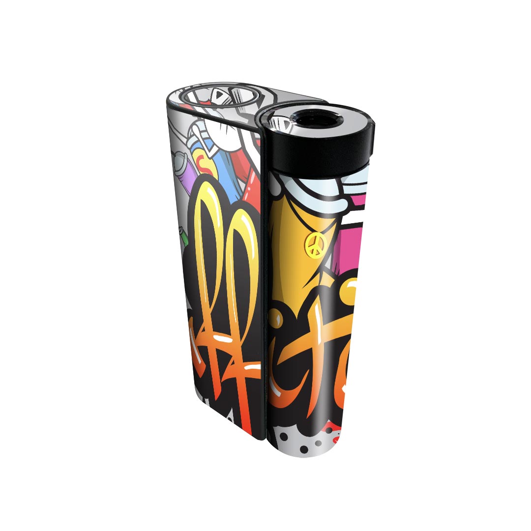 glo hyper x2 専用 デザインスキンシール 全面 フルセット カバー ケース 保護 グロー グロウ ステッカー デコ アクセサリー 電子たばこ 006934 カラフル　インク　スプレー