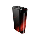 glo hyper x2 専用 デザインスキンシール 全面 フルセット カバー ケース 保護 グロー グロウ ステッカー デコ アクセサリー 電子たばこ 007214 赤 レッド 黒 ブラック