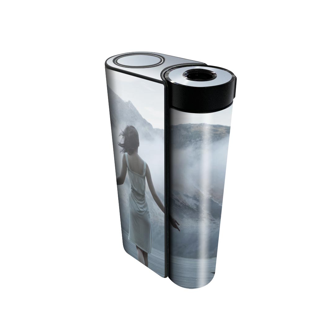 glo hyper x2 専用 デザインスキンシール 全面 フルセット カバー ケース 保護 グロー グロウ ステッカー デコ アクセサリー 電子たばこ 007514 写真　山　湖　人物