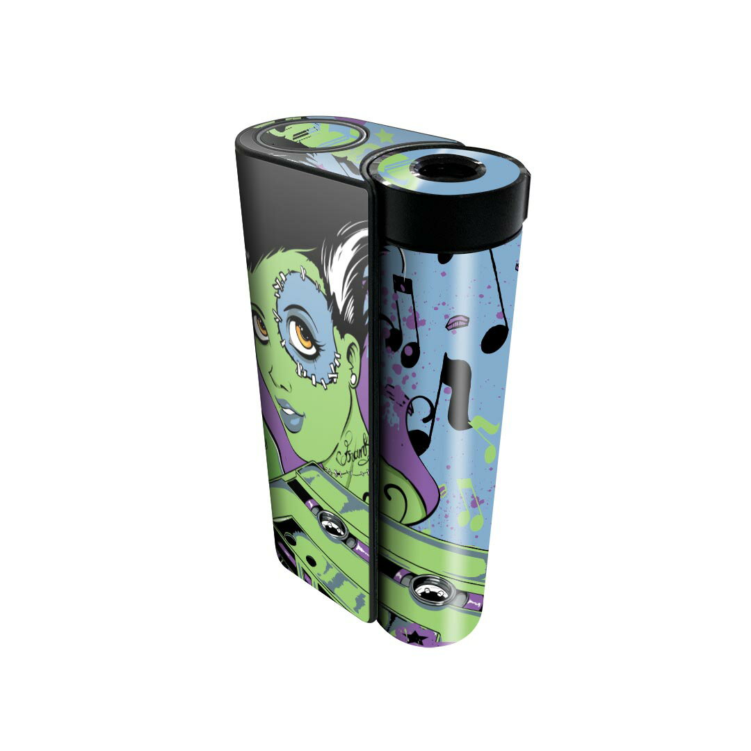 glo hyper x2 専用 デザインスキンシール 全面 フルセット カバー ケース 保護 グロー グロウ ステッカー デコ アクセサリー 電子たばこ 008518 イラスト 音楽 モンスター