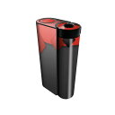 glo hyper x2 専用 デザインスキンシール 全面 フルセット カバー ケース 保護 グロー グロウ ステッカー デコ アクセサリー 電子たばこ 008561 黒 赤 レッド ブラック 模様
