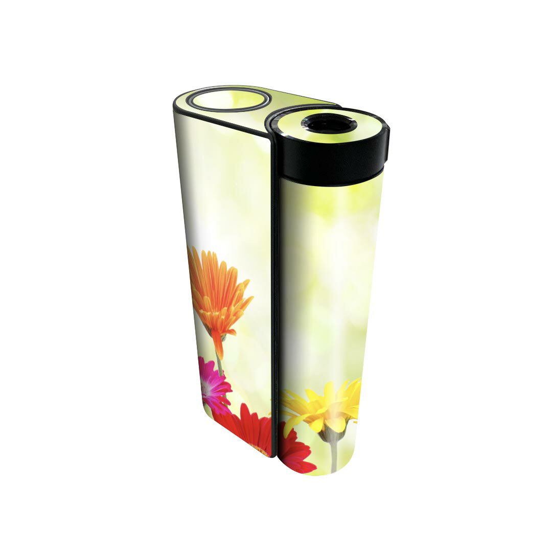 glo hyper x2 専用 デザインスキンシール 全面 フルセット カバー ケース 保護 グロー グロウ ステッカー デコ アクセサリー 電子たばこ 008881 カラフル　写真　花