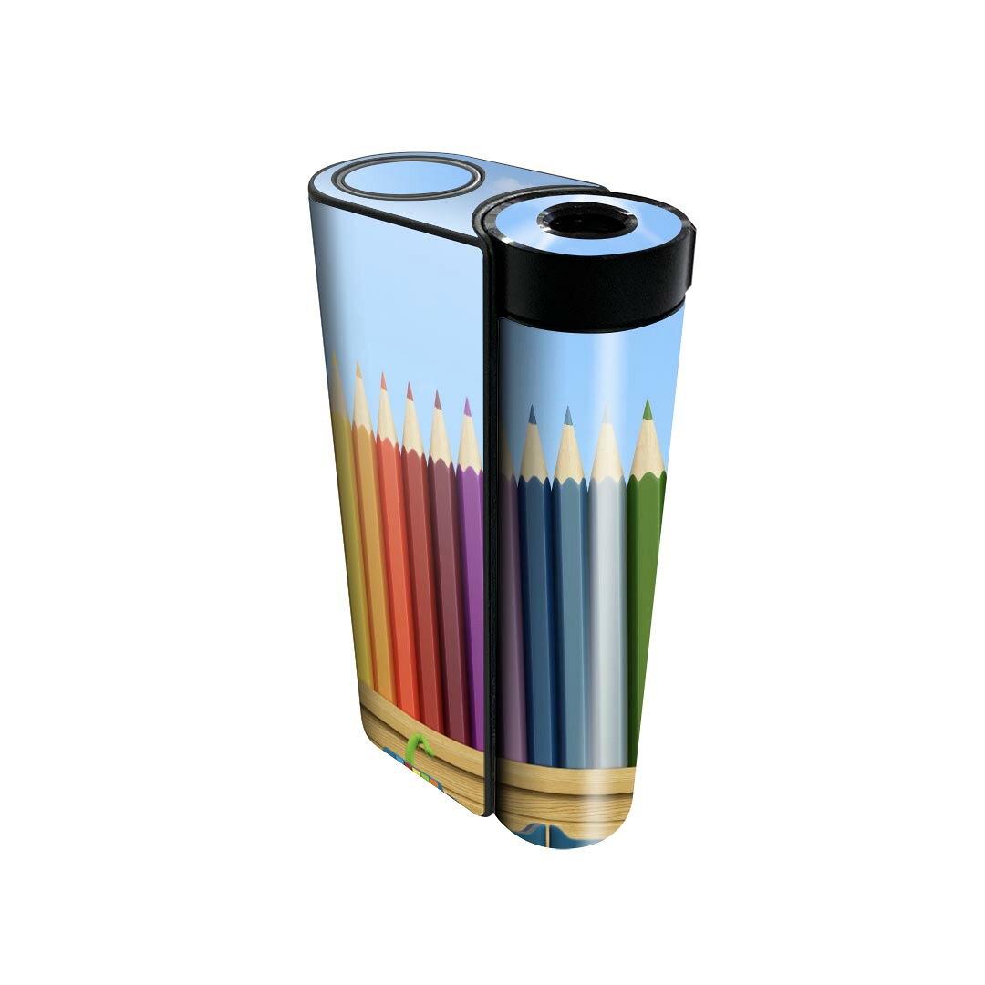 glo hyper x2 専用 デザインスキンシール 全面 フルセット カバー ケース 保護 グロー グロウ ステッカー デコ アクセサリー 電子たばこ 008892 カラフル　イラスト　おもちゃ