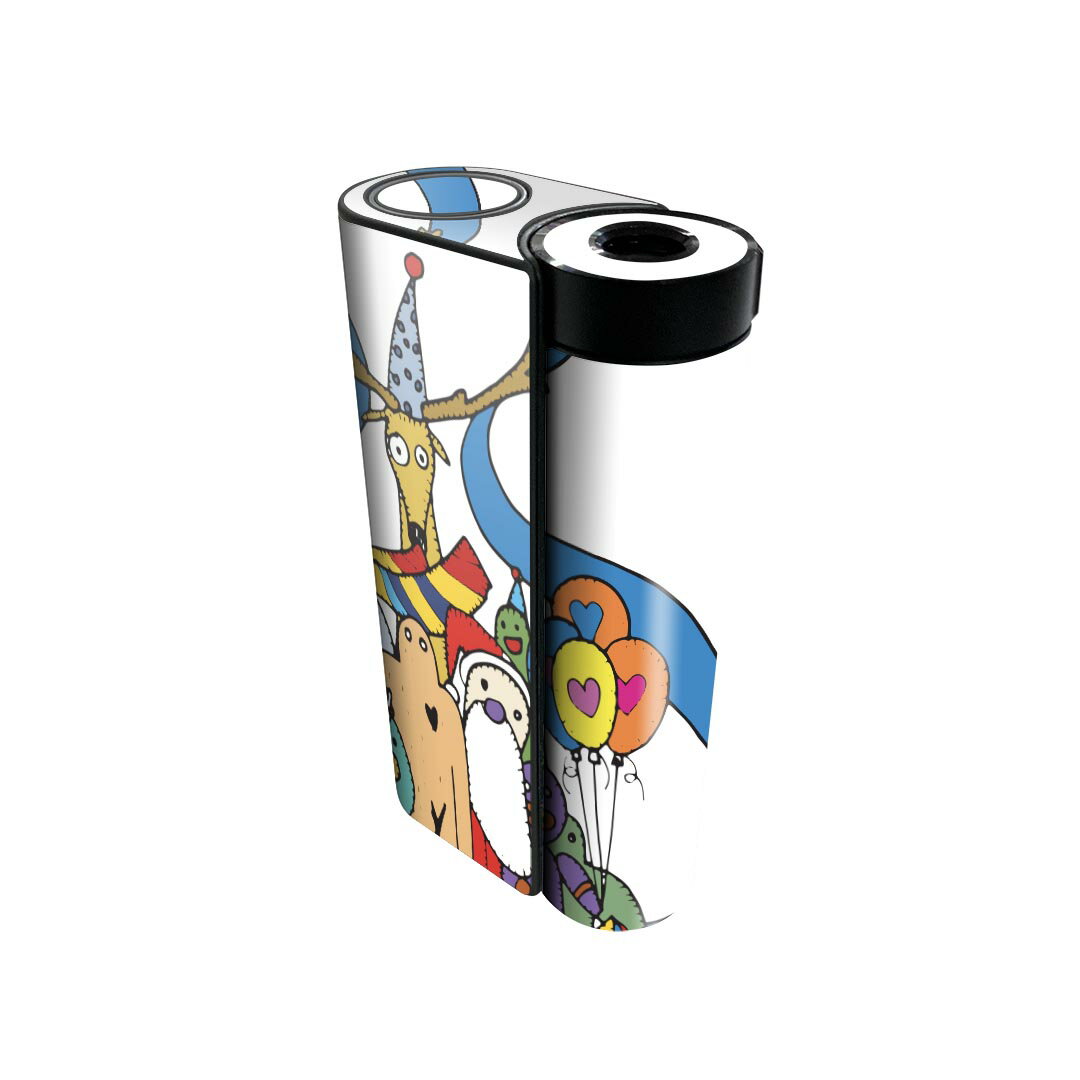 glo hyper x2 専用 デザインスキンシール 全面 フルセット カバー ケース 保護 グロー グロウ ステッカー デコ アクセサリー 電子たばこ 009977 クリスマス　サンタ　キャラクター