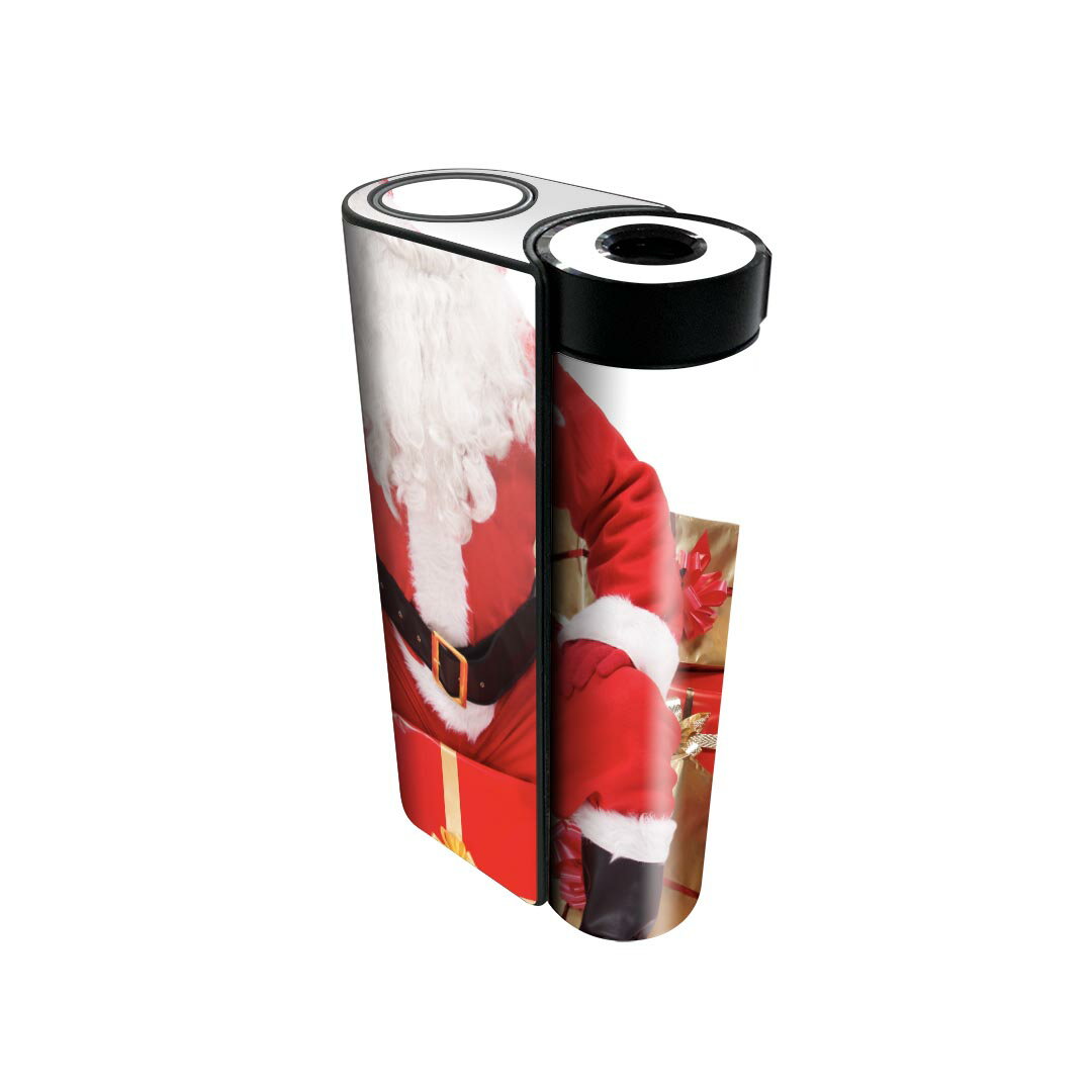 glo hyper x2 専用 デザインスキンシール 全面 フルセット カバー ケース 保護 グロー グロウ ステッカー デコ アクセサリー 電子たばこ 009980 クリスマス サンタ 写真