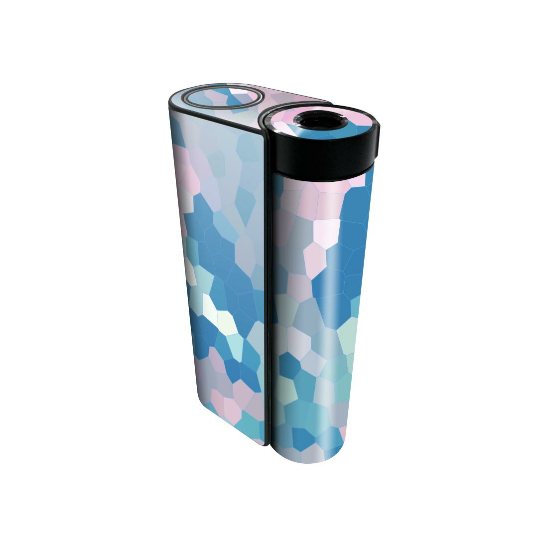 glo hyper x2 専用 デザインスキンシール 全面 フルセット カバー ケース 保護 グロー グロウ ステッカー デコ アクセサリー 電子たばこ 010129 モザイク