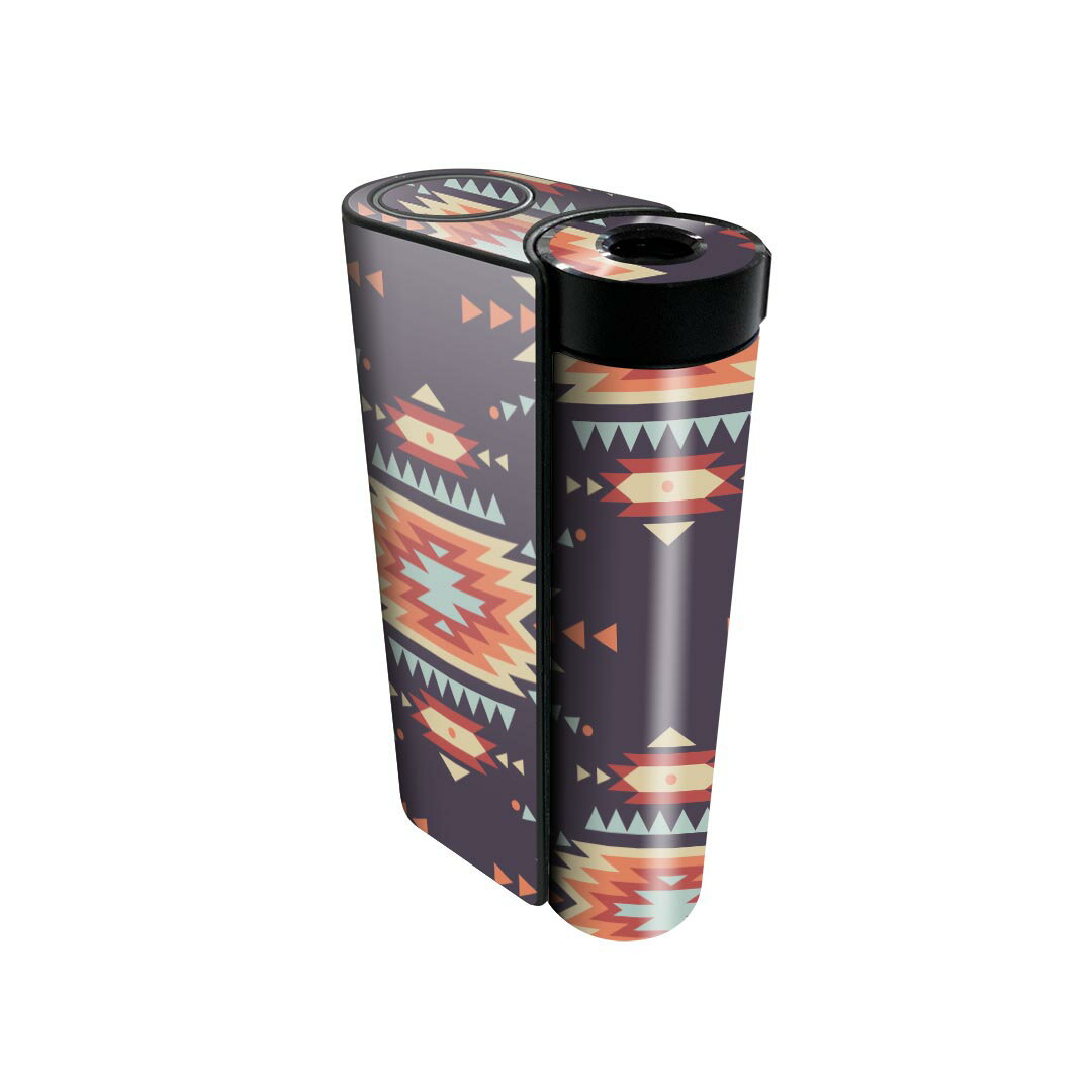 glo hyper x2 専用 デザインスキンシール 全面 フルセット カバー ケース 保護 グロー グロウ ステッカー デコ アクセサリー 電子たばこ 010730 ネイティブ柄　カラフル