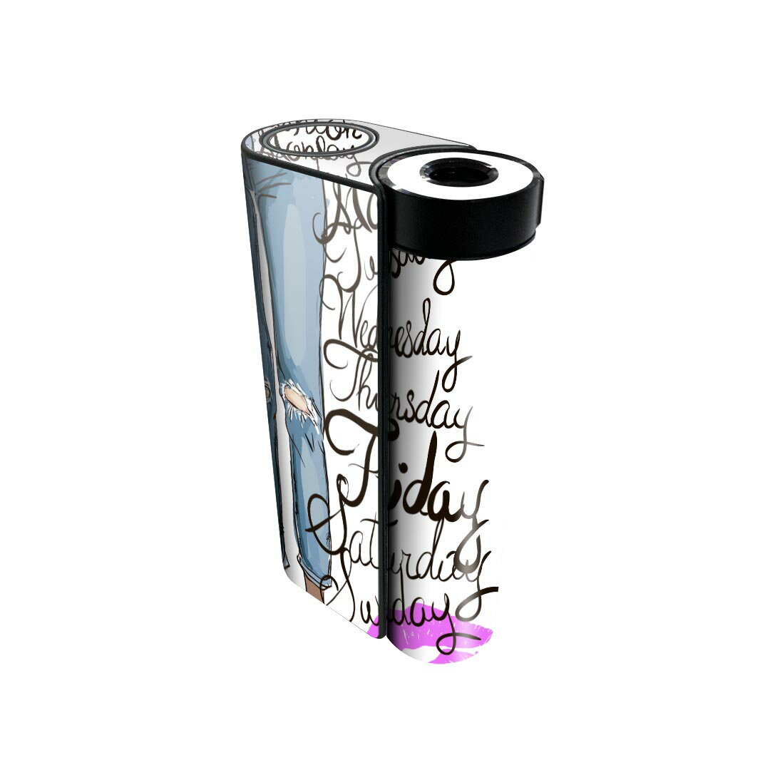 glo hyper x2 専用 デザインスキンシール 全面 フルセット カバー ケース 保護 グロー グロウ ステッカー デコ アクセサリー 電子たばこ 010761 ファッション　唇　英語