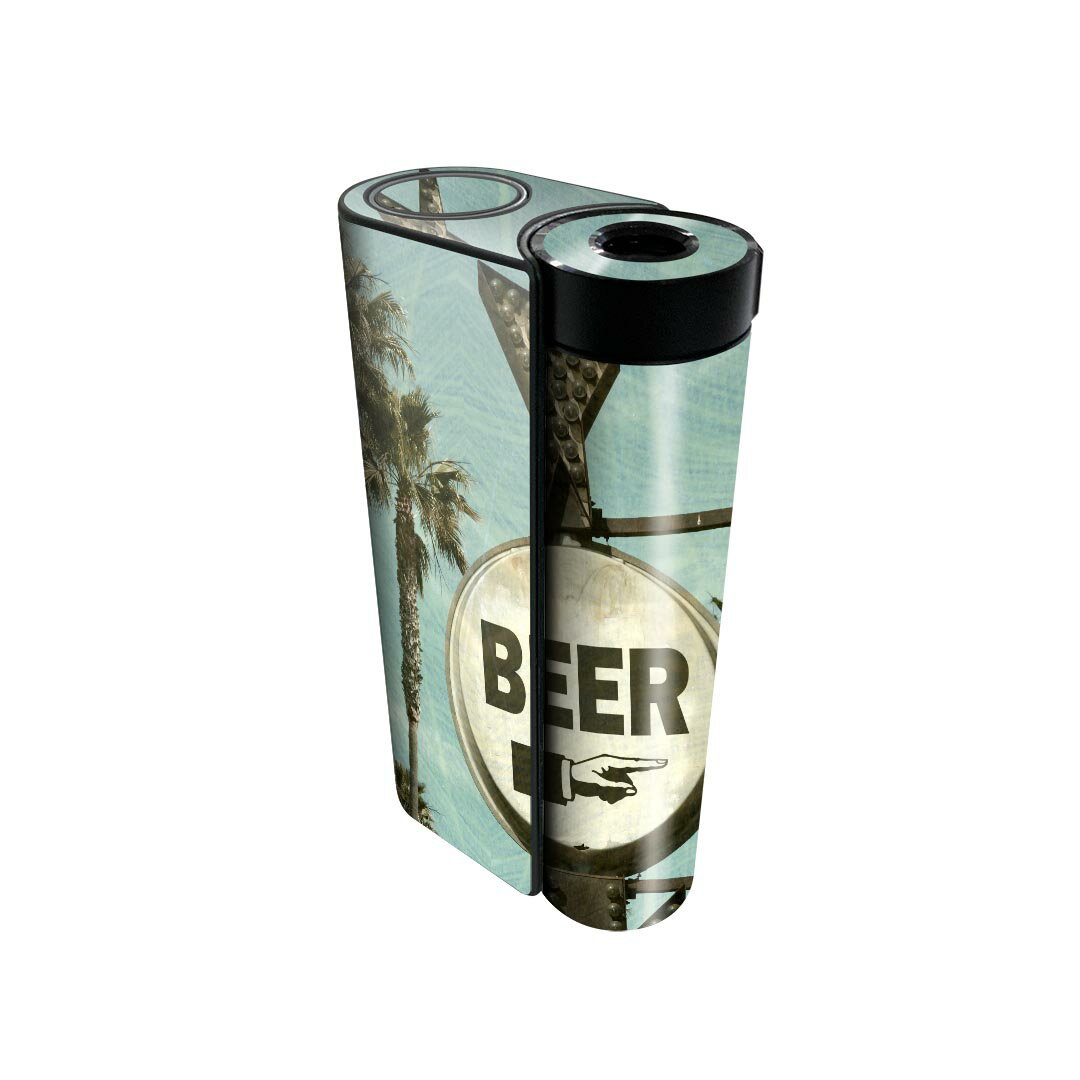 glo hyper x2 専用 デザインスキンシール 全面 フルセット カバー ケース 保護 グロー グロウ ステッカー デコ アクセサリー 電子たばこ 011174 看板　英語　ビンテージ