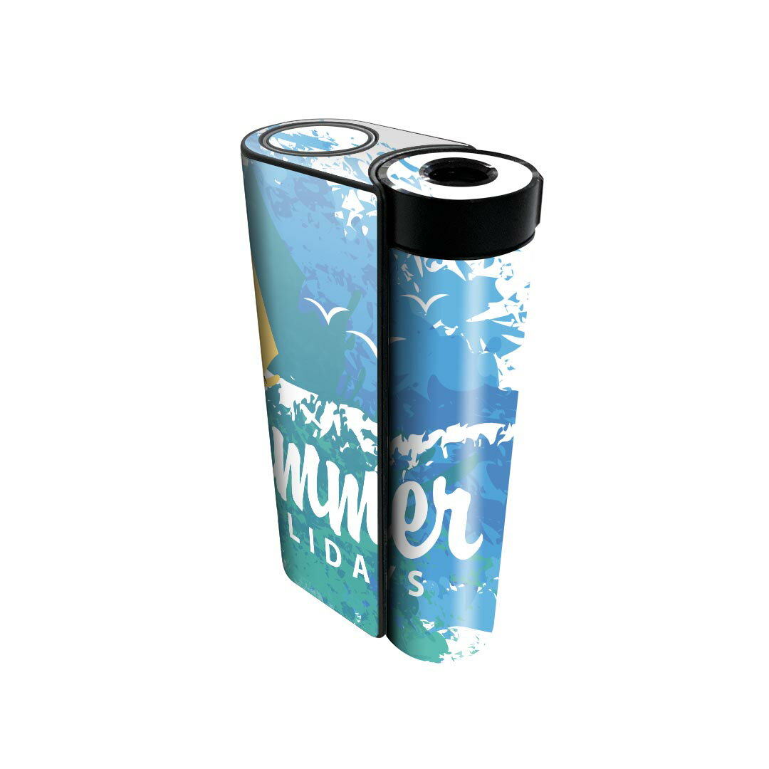 glo hyper x2 専用 デザインスキンシール 全面 フルセット カバー ケース 保護 グロー グロウ ステッカー デコ アクセサリー 電子たばこ 011651 夏　海　ヨット