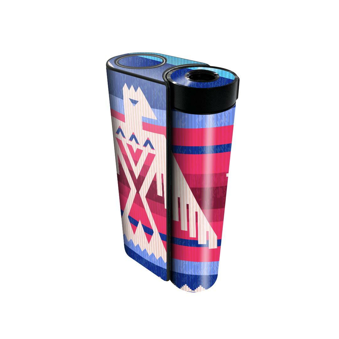 glo hyper x2 専用 デザインスキンシール 全面 フルセット カバー ケース 保護 グロー グロウ ステッカー デコ アクセサリー 電子たばこ 011913 鳥　模様　おしゃれ